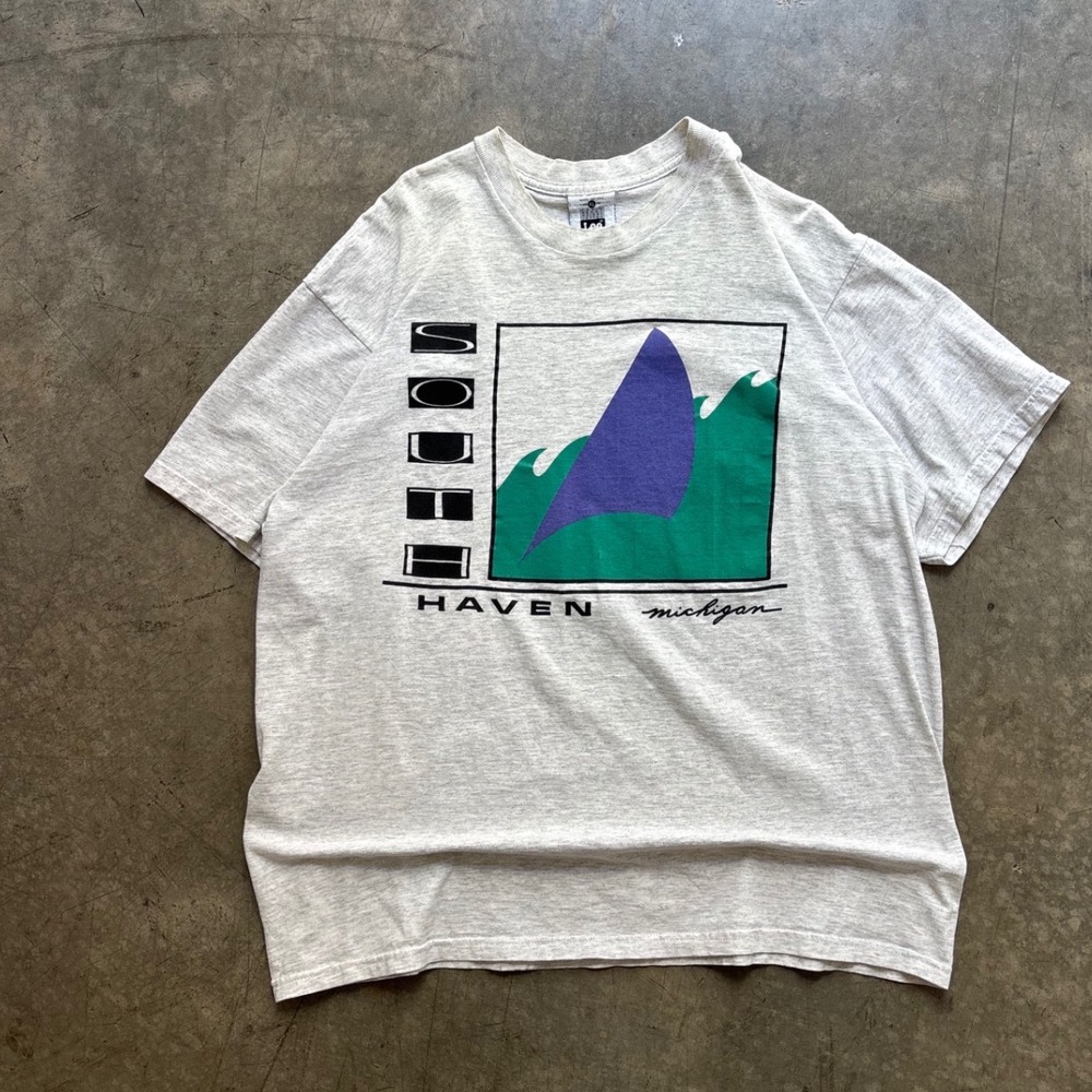Vintage South Haven Michigan Destination Souvenir T Shirt Size XL